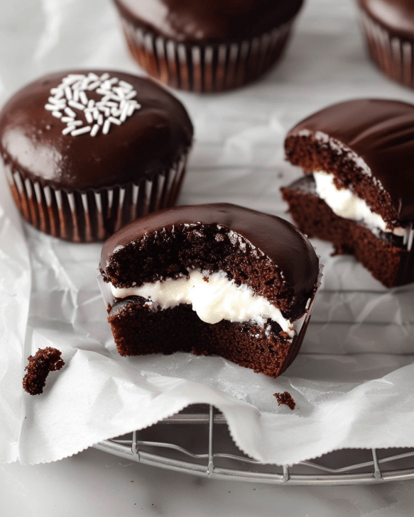 Homemade Hostess Cupcakes