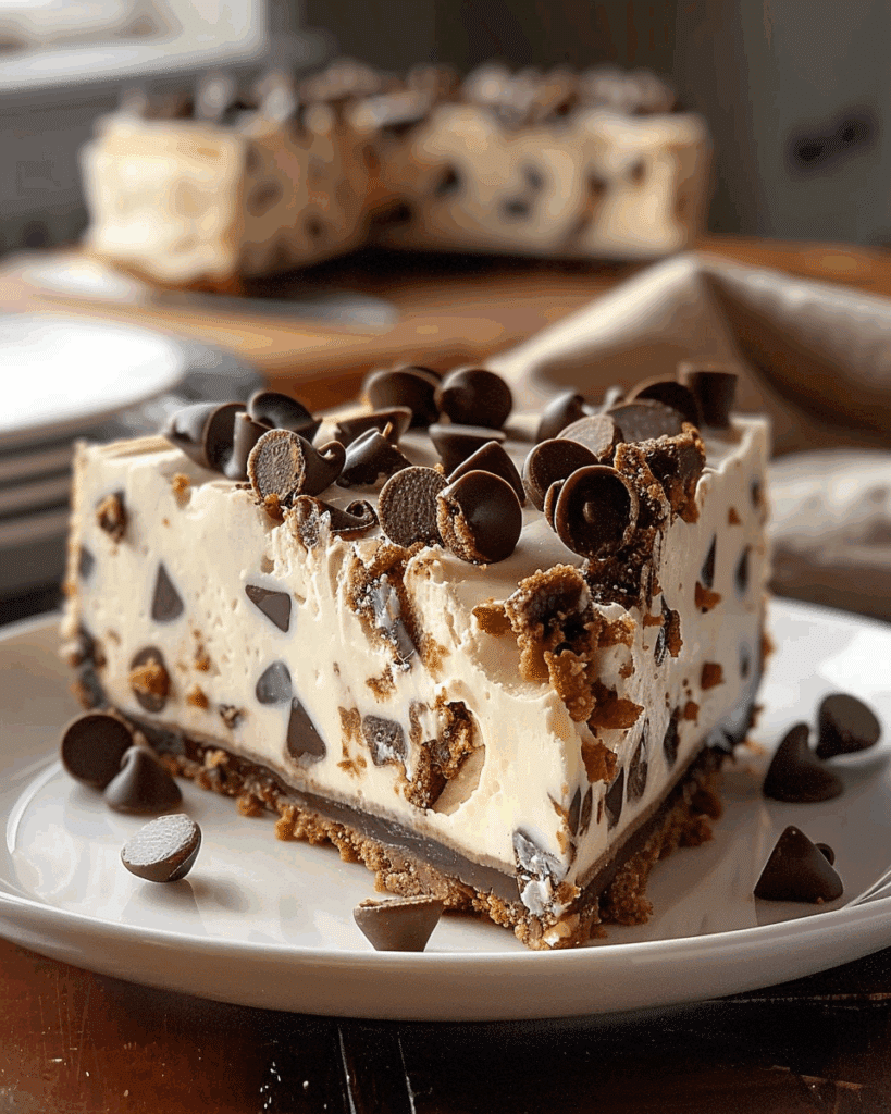 No Bake Cookie Dough Cheesecake