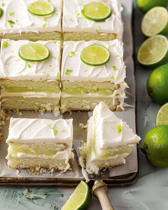 Key Lime Sheet Cake