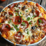 Low Carb Crustless Pizza Bowl