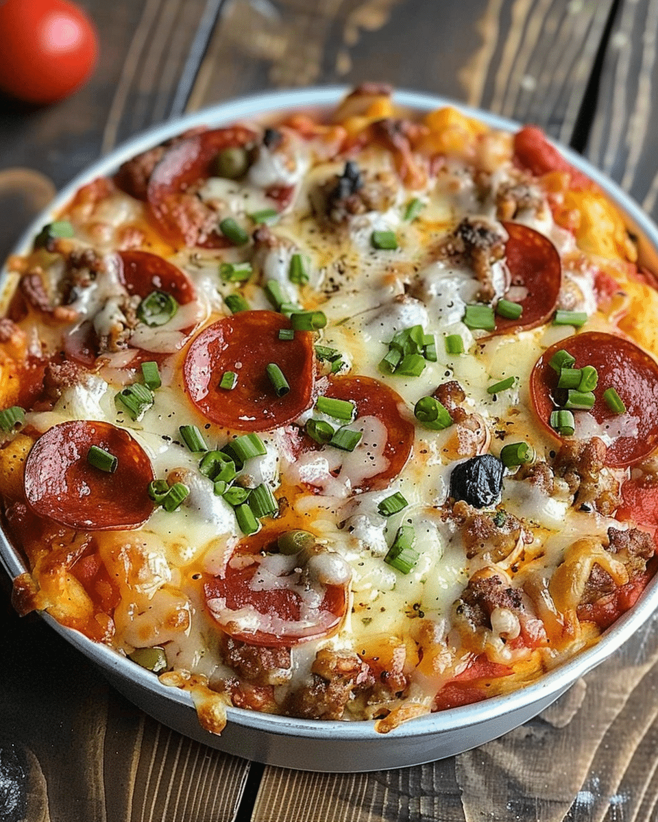Low Carb Crustless Pizza Bowl