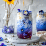 Iced Butterfly Pea Flower Tea Latte