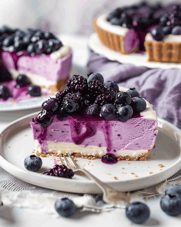 No-Bake Blueberry Cheesecake