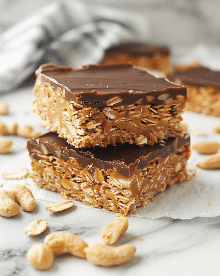 No Bake Peanut Butter Oat Bars