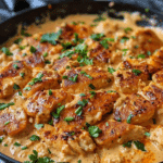 One Skillet Creamy Cajun Buffalo Chicken & Bowtie Pasta
