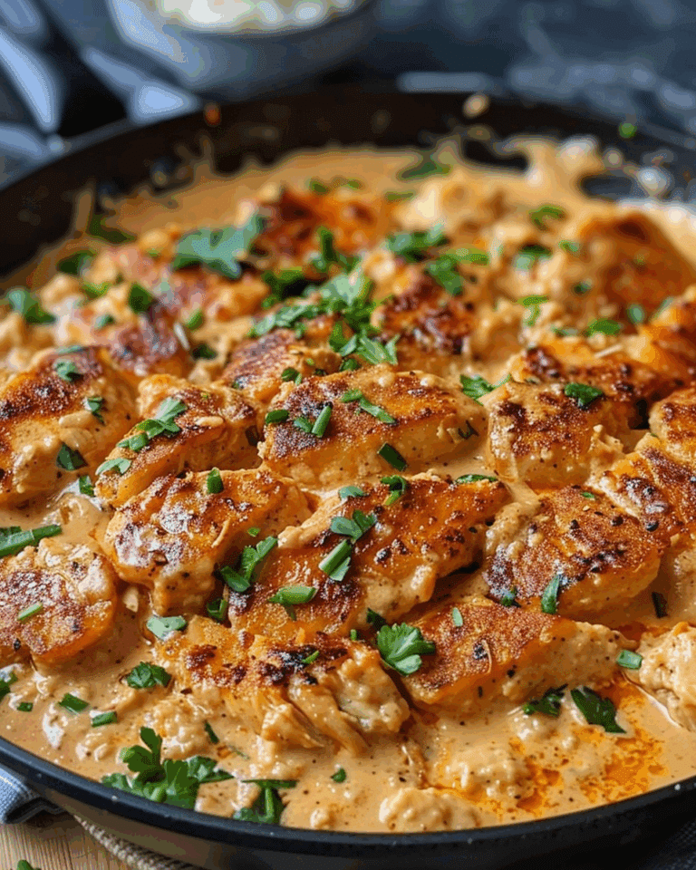 One Skillet Creamy Cajun Buffalo Chicken & Bowtie Pasta