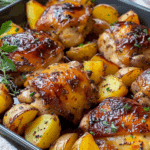 Oven-Baked Chicken Thighs with Potatoes