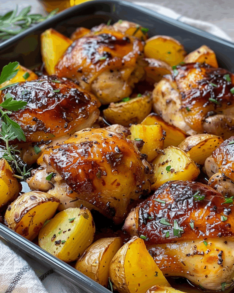 Oven-Baked Chicken Thighs with Potatoes