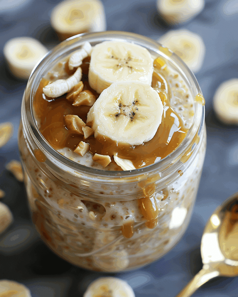 Peanut Butter Banana Overnight Oats