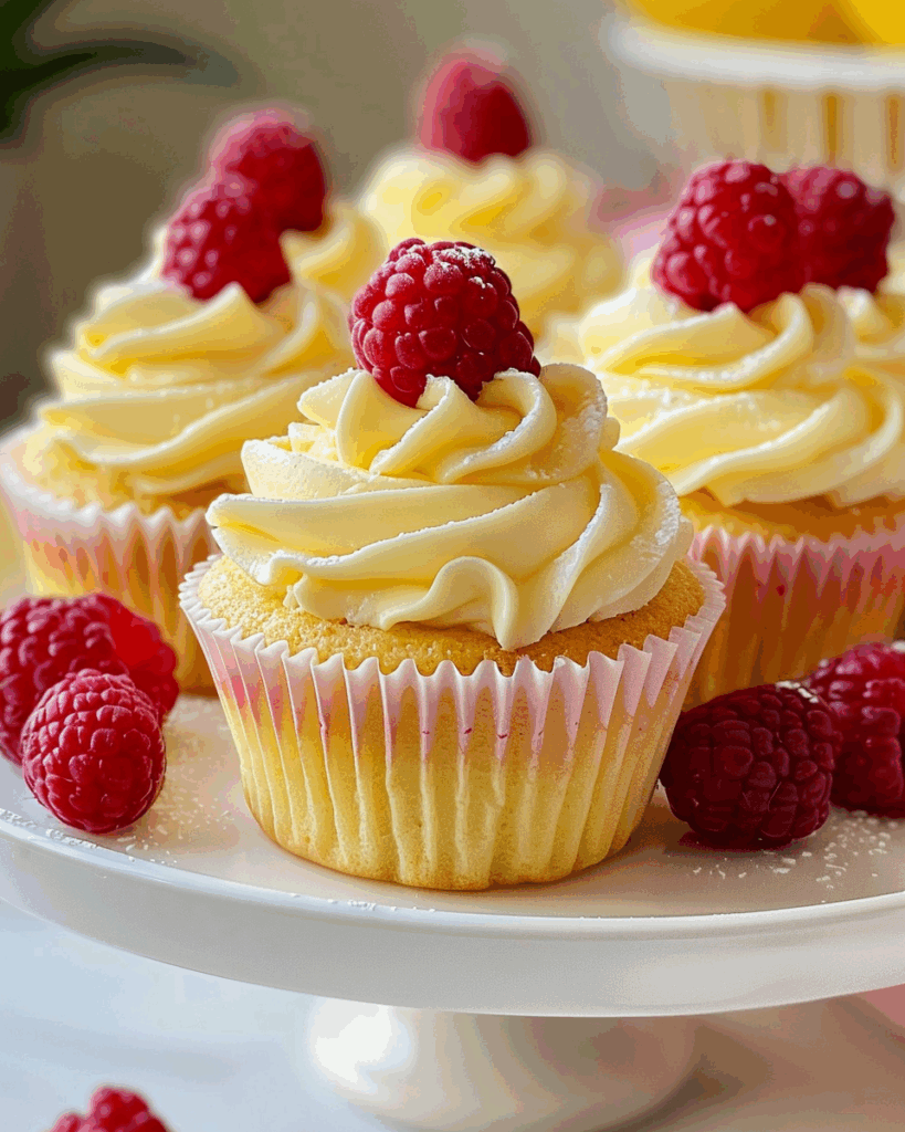 Raspberry Lemon Heaven Cupcakes