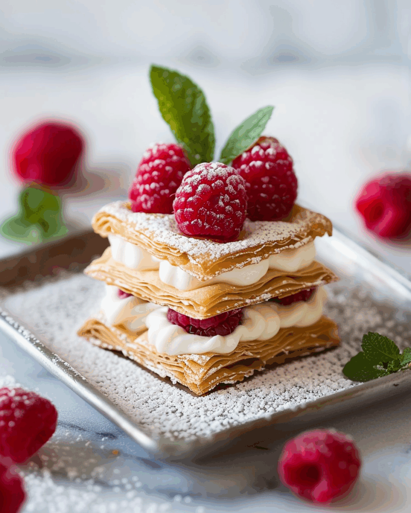 Raspberry Mille-Feuille Cookies