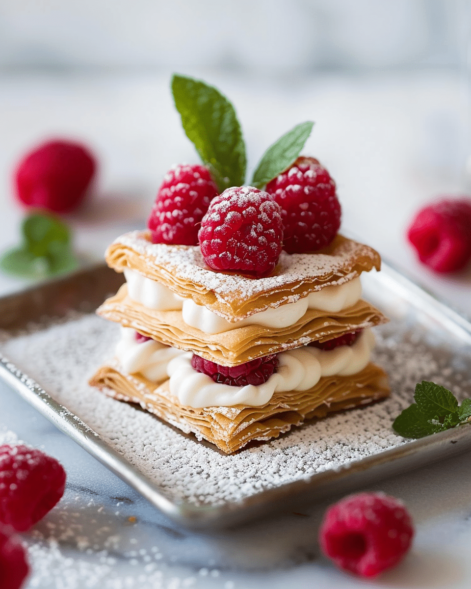 Raspberry Mille-Feuille Cookies