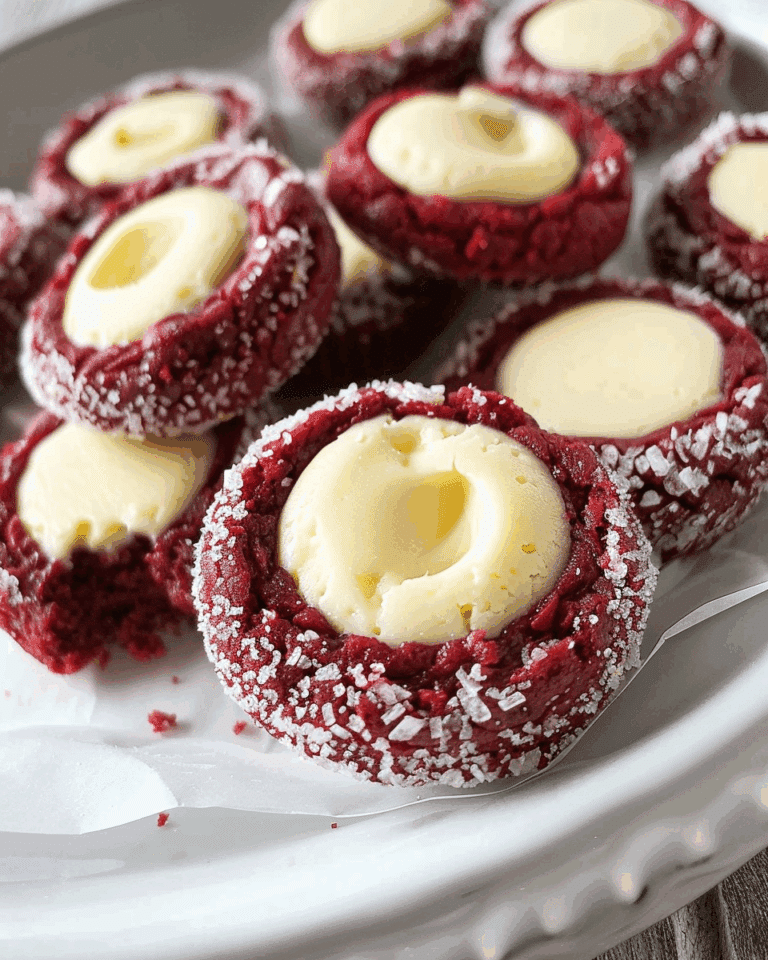 Red Velvet Cheesecake Thumbprints