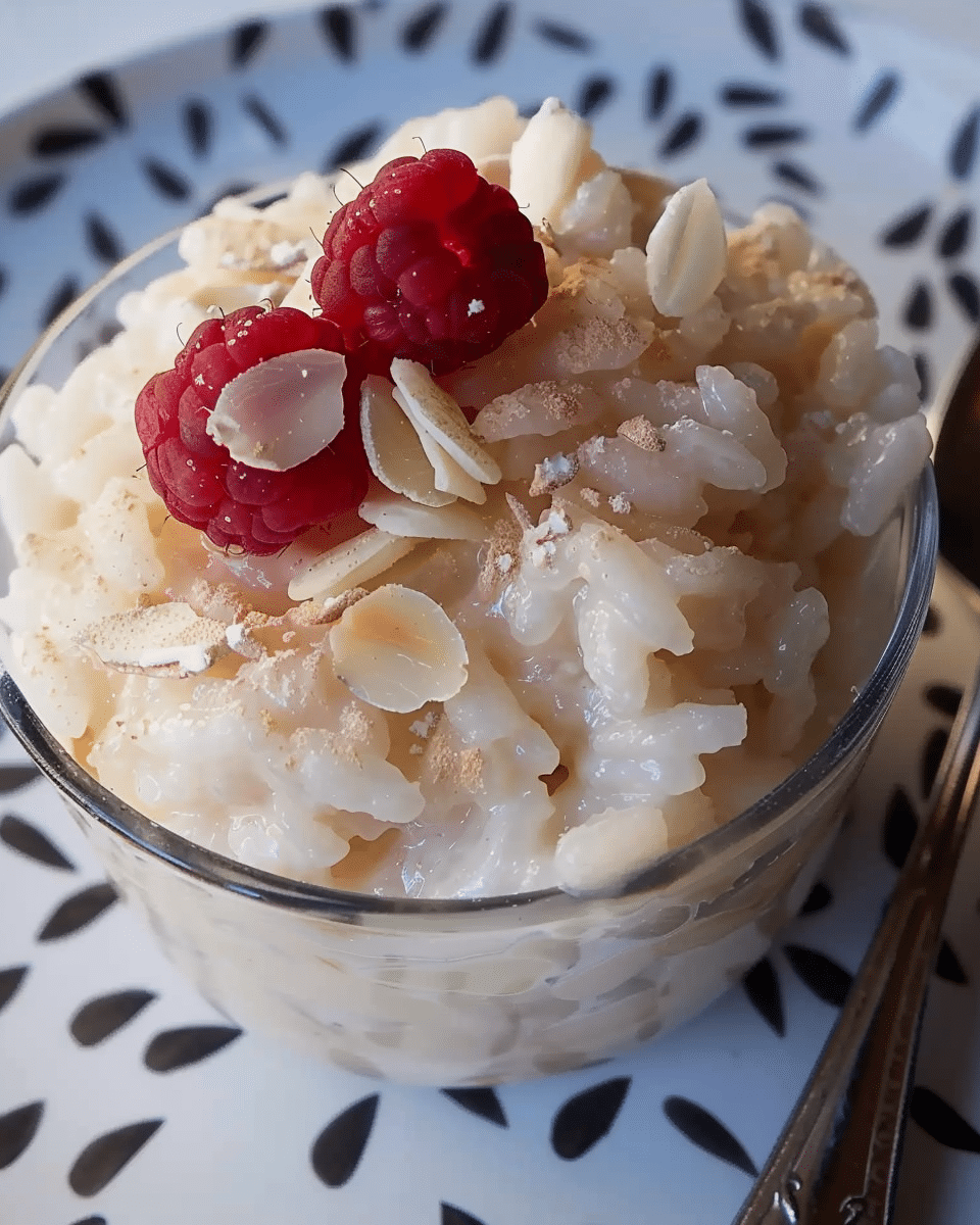 Rice Pudding with Rose Water