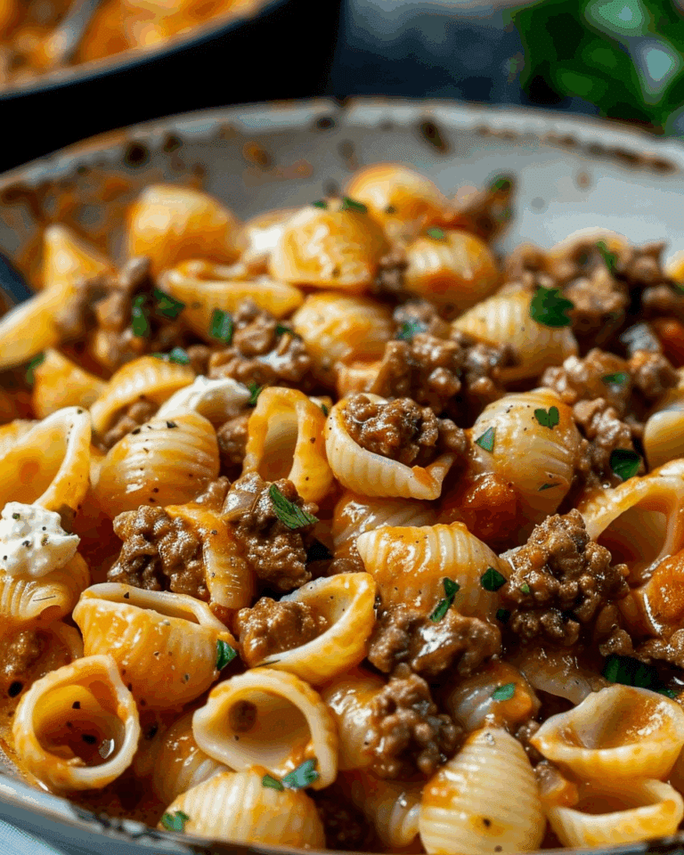 Creamy Ground Beef Pasta
