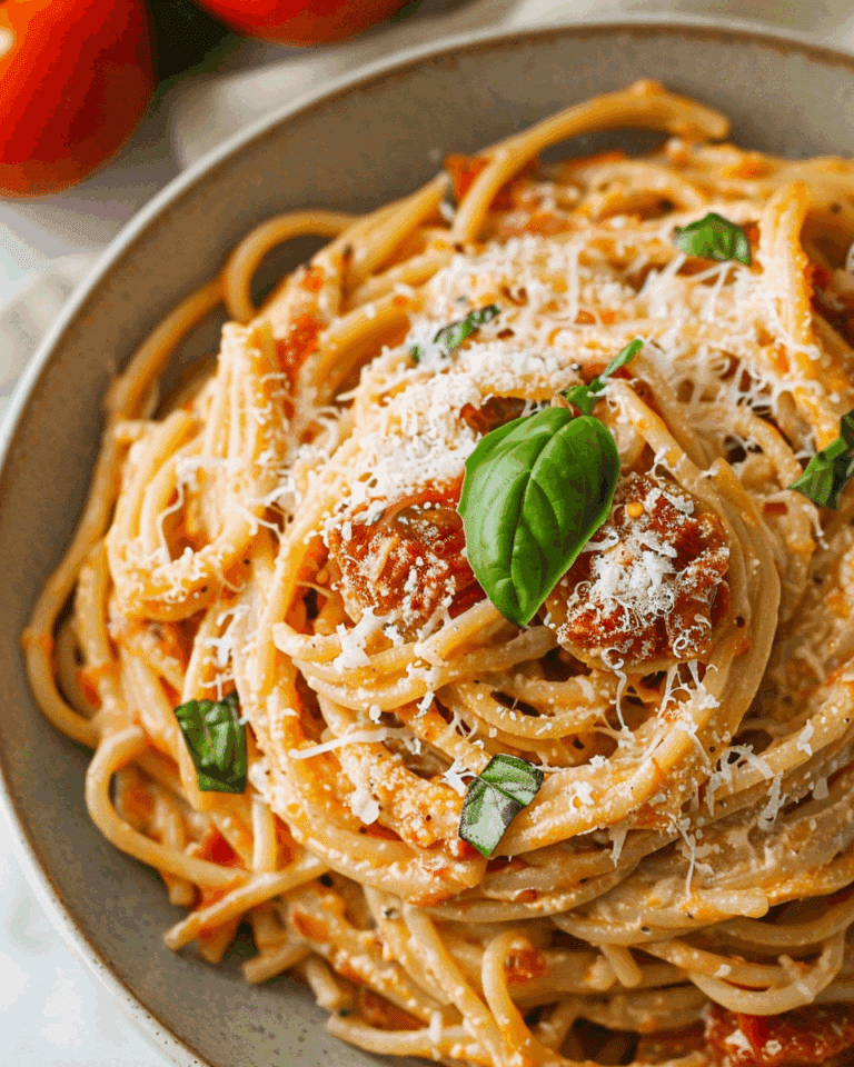 Roasted Tomato and Garlic Ricotta Pasta