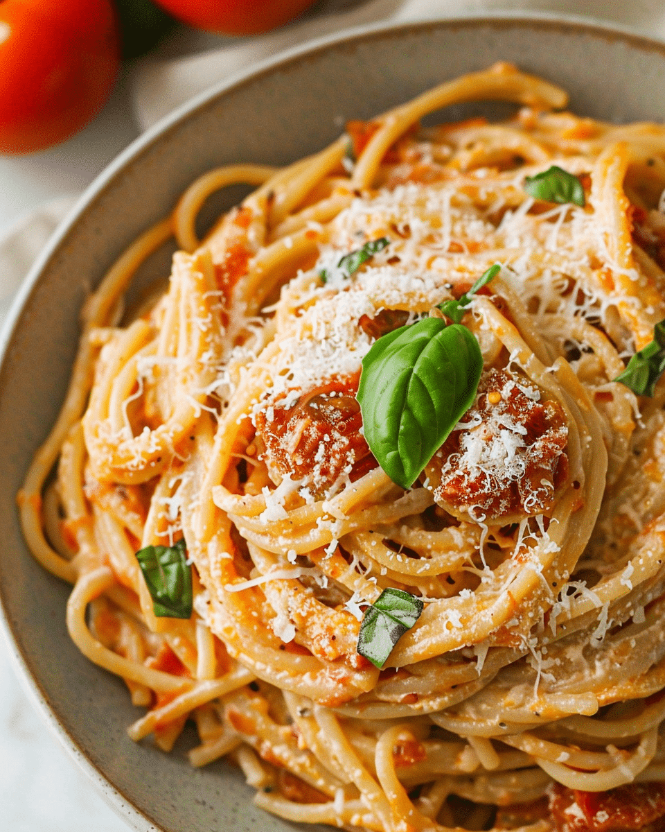 Roasted Tomato and Garlic Ricotta Pasta