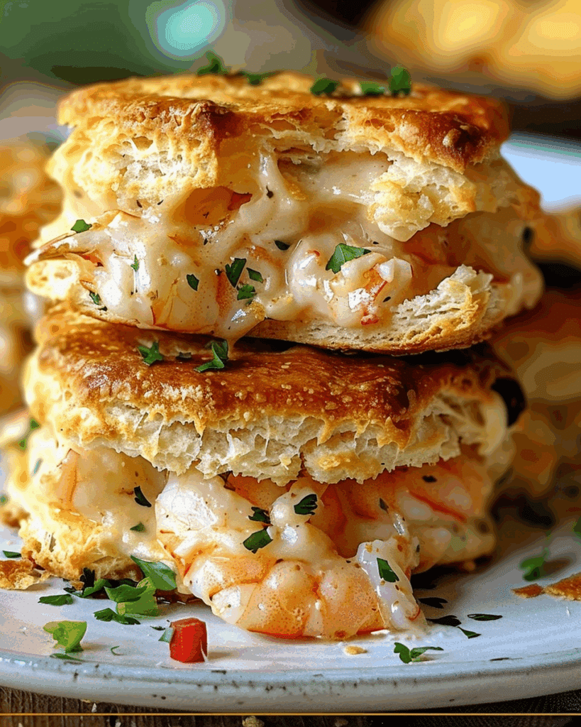 Shrimp and Crab Nacho Biscuit Melts
