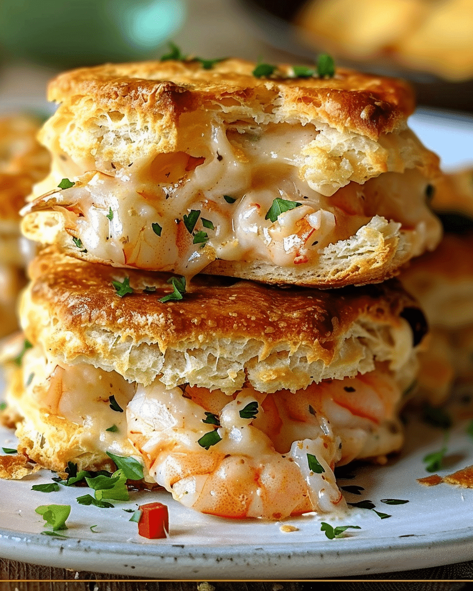 Shrimp and Crab Nacho Biscuit Melts