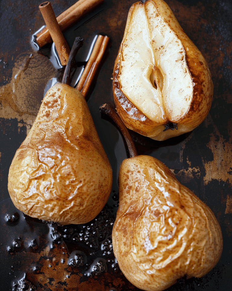 Simple Cinnamon Baked Pears