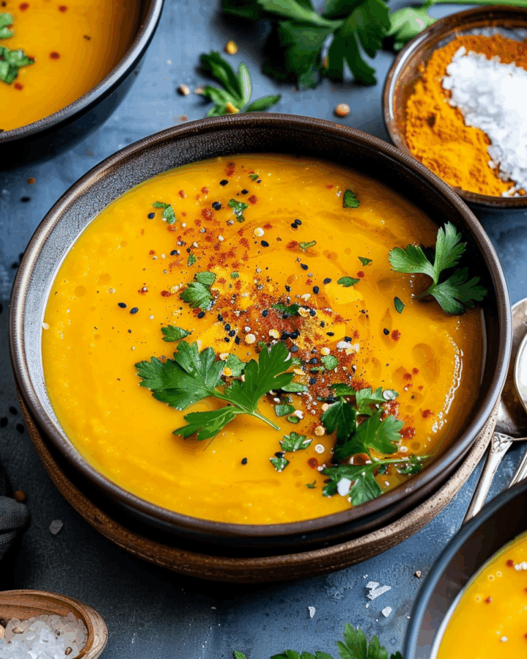 Spiced Carrot and Lentil Soup