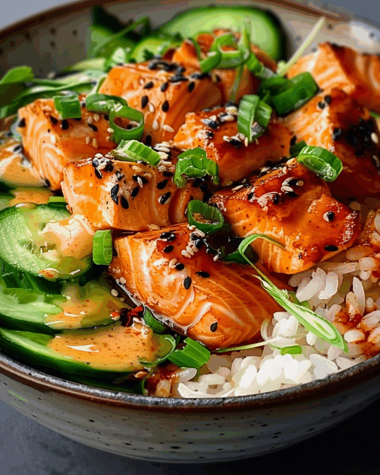 Spicy Salmon Rice Bowl