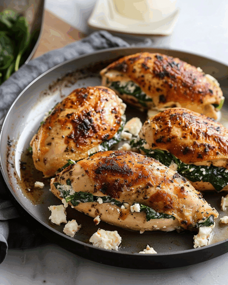 Spinach Feta Stuffed Chicken