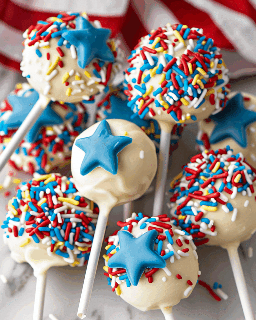 Star-Spangled Cake Pops
