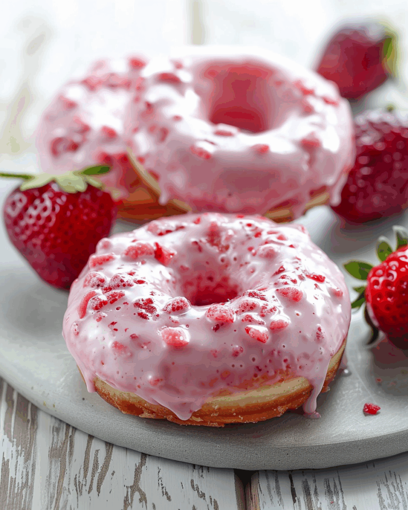 Strawberry Donuts