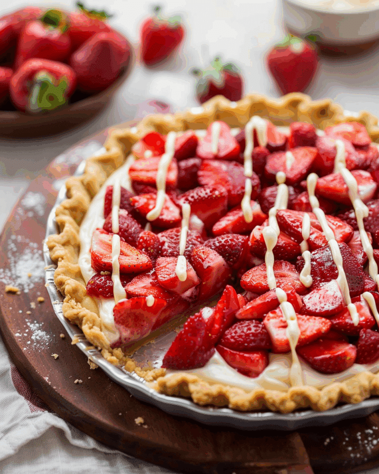 Strawberry White Chocolate Pie