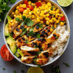 Street Corn Chicken Rice Bowl