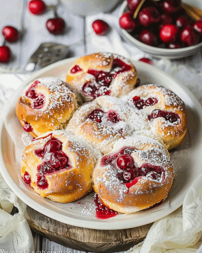 Sweet Cherry Filled Buns