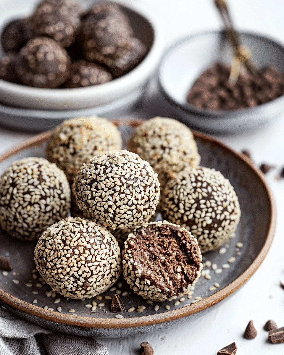 Tahini Chocolate Balls