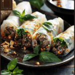 Thai Basil Beef Rolls