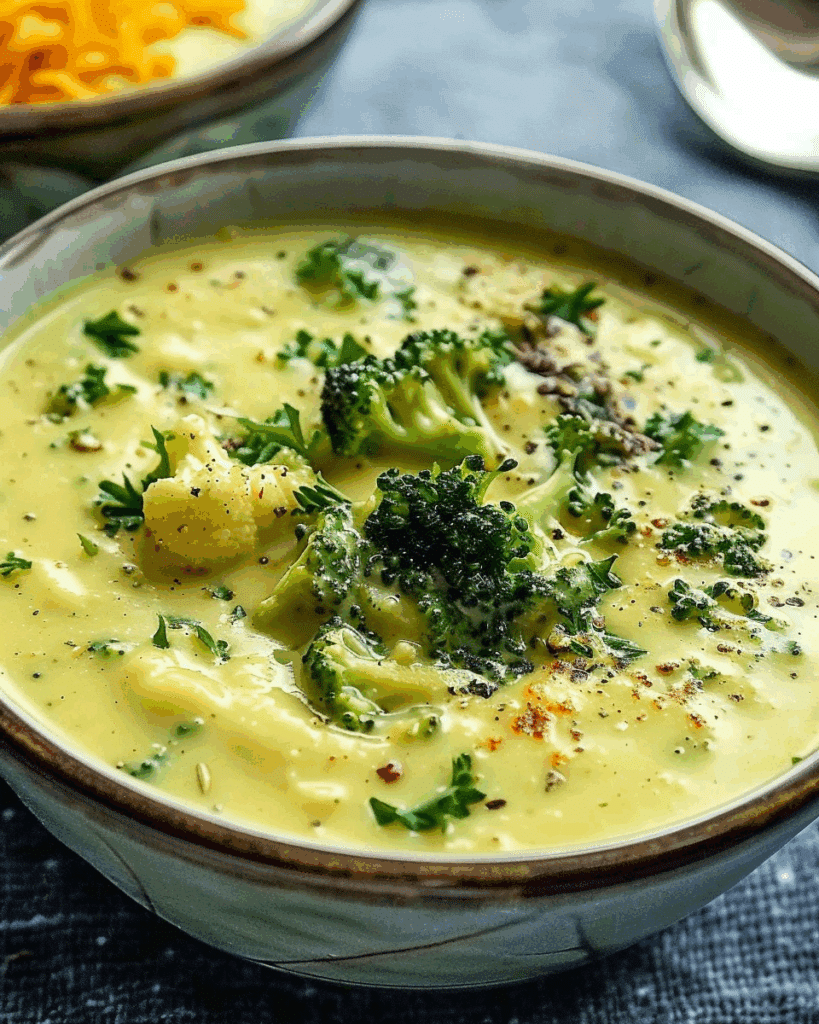 Tim Perry’s Soup (Creamy Curry Cauliflower and Broccoli Soup)