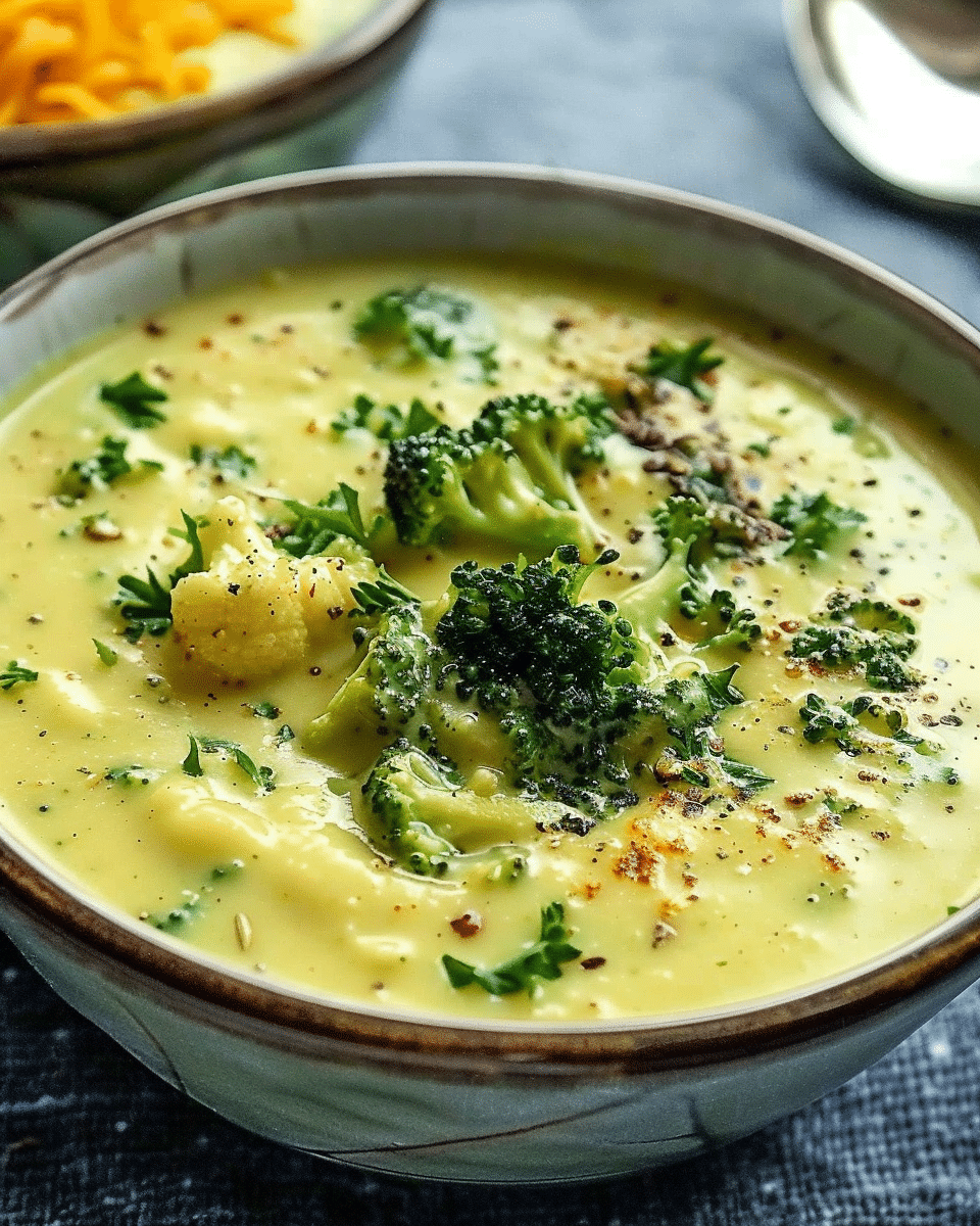Tim Perry's Soup (Creamy Curry Cauliflower and Broccoli Soup)