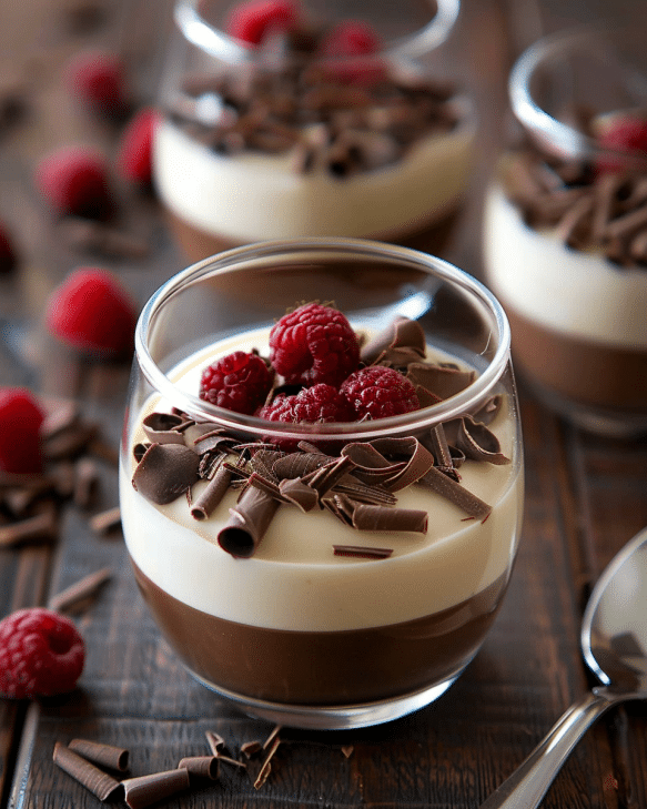 Vanilla Mousse with Chocolate