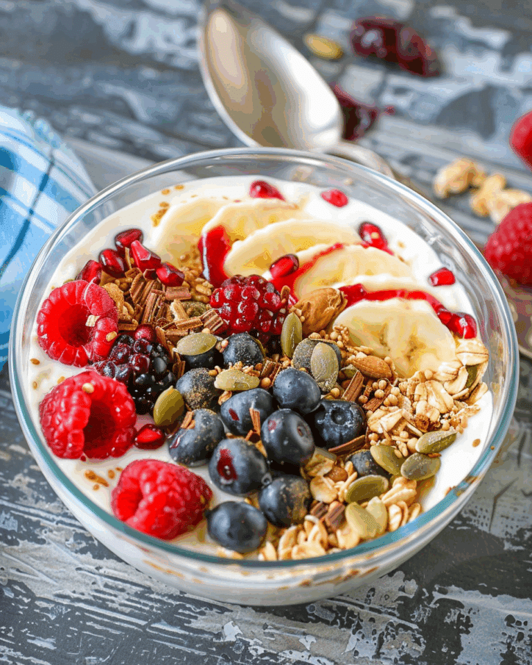 Vegan Greek Yogurt Superfood Bowl