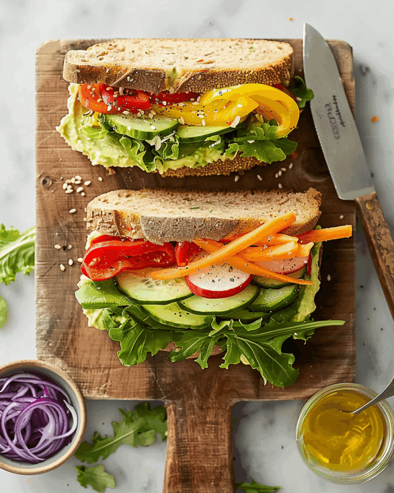 Veggie & Hummus Sandwich