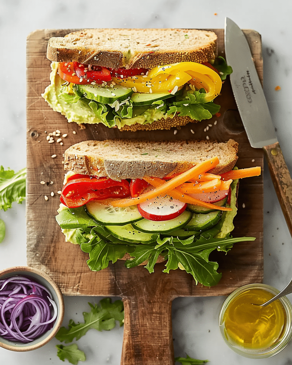 Veggie & Hummus Sandwich