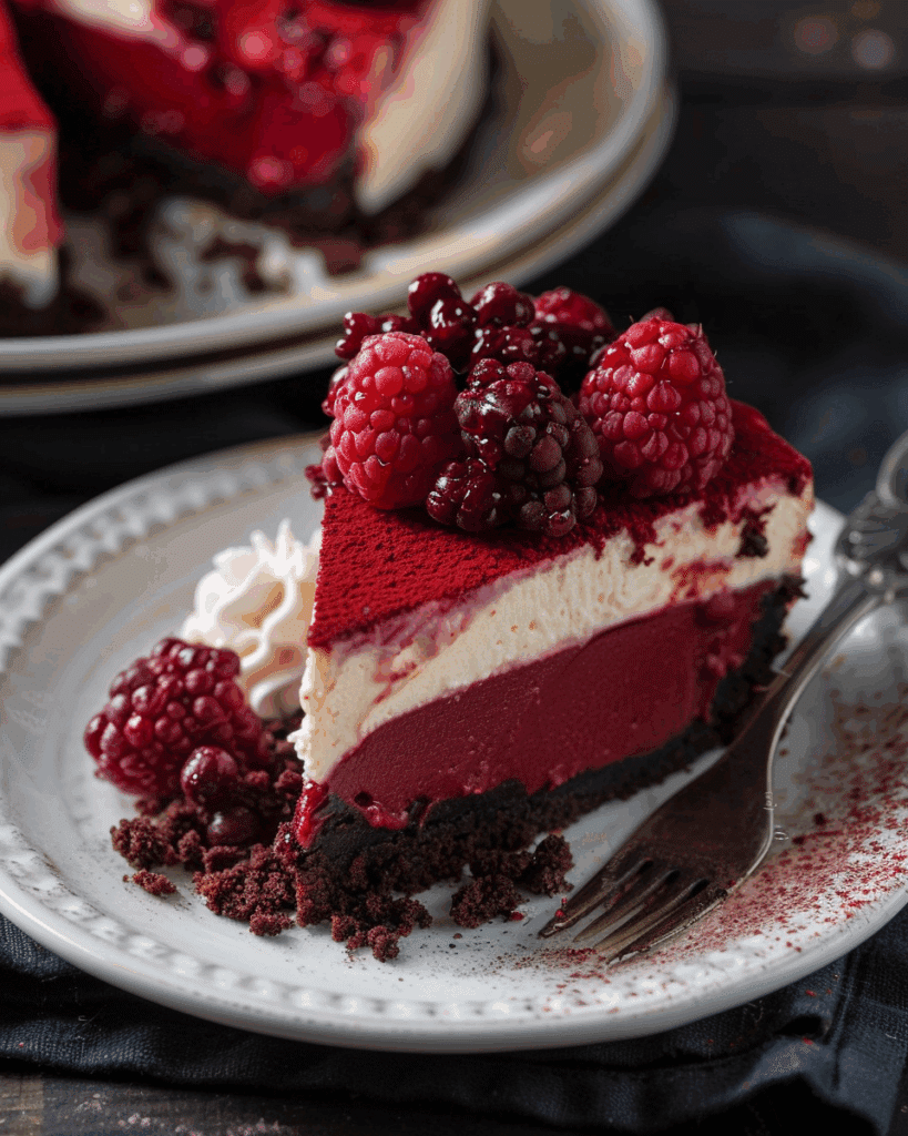 Velvety Red Cheesecake Delight