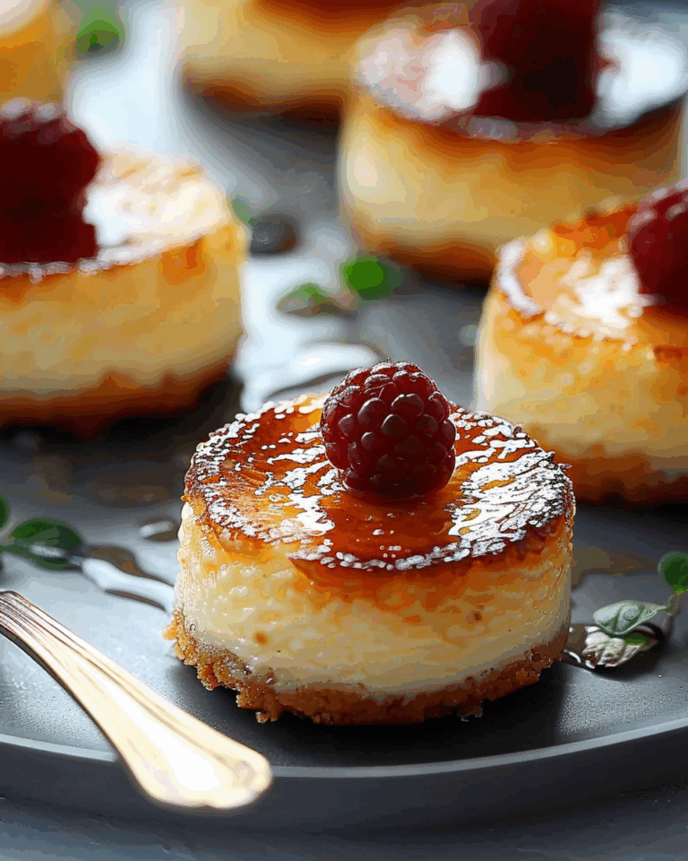 Verleidelijke Mini Cheesecakes Crème Brûlée