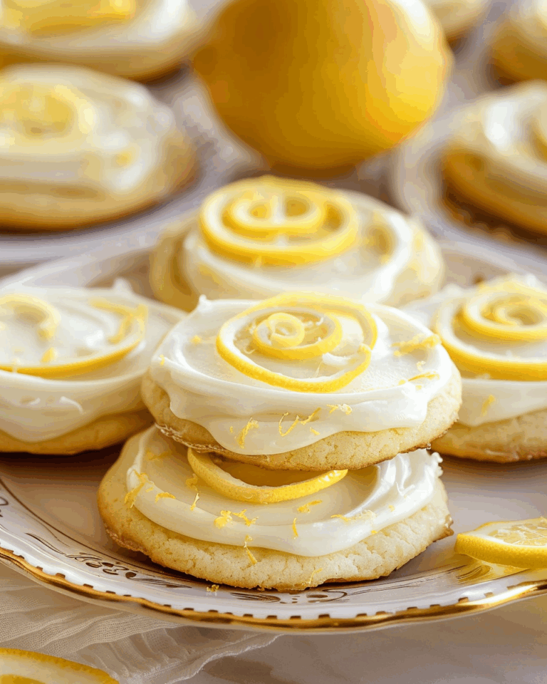 Zesty Lemon Frosted Cookies