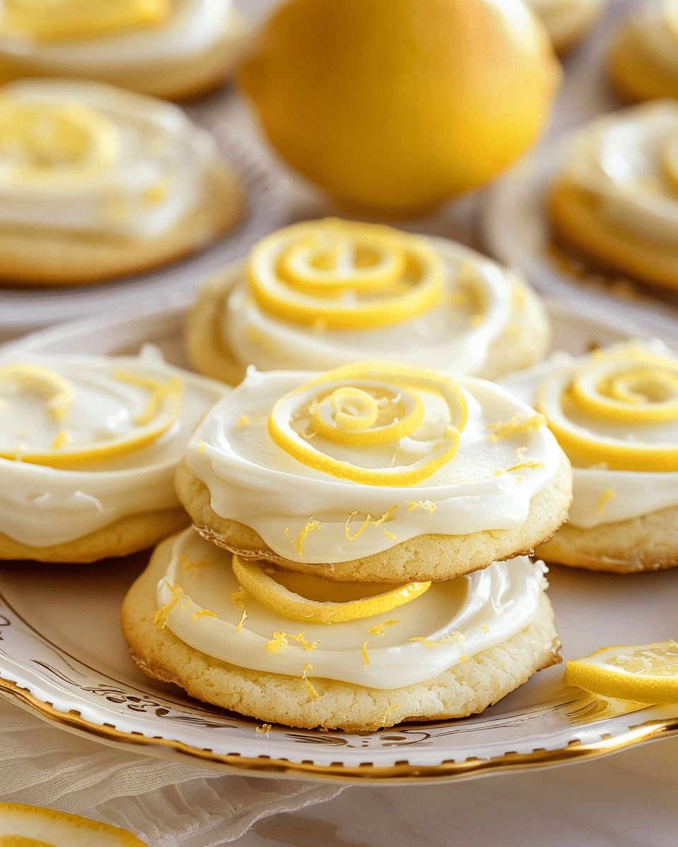Zesty Lemon Frosted Cookies