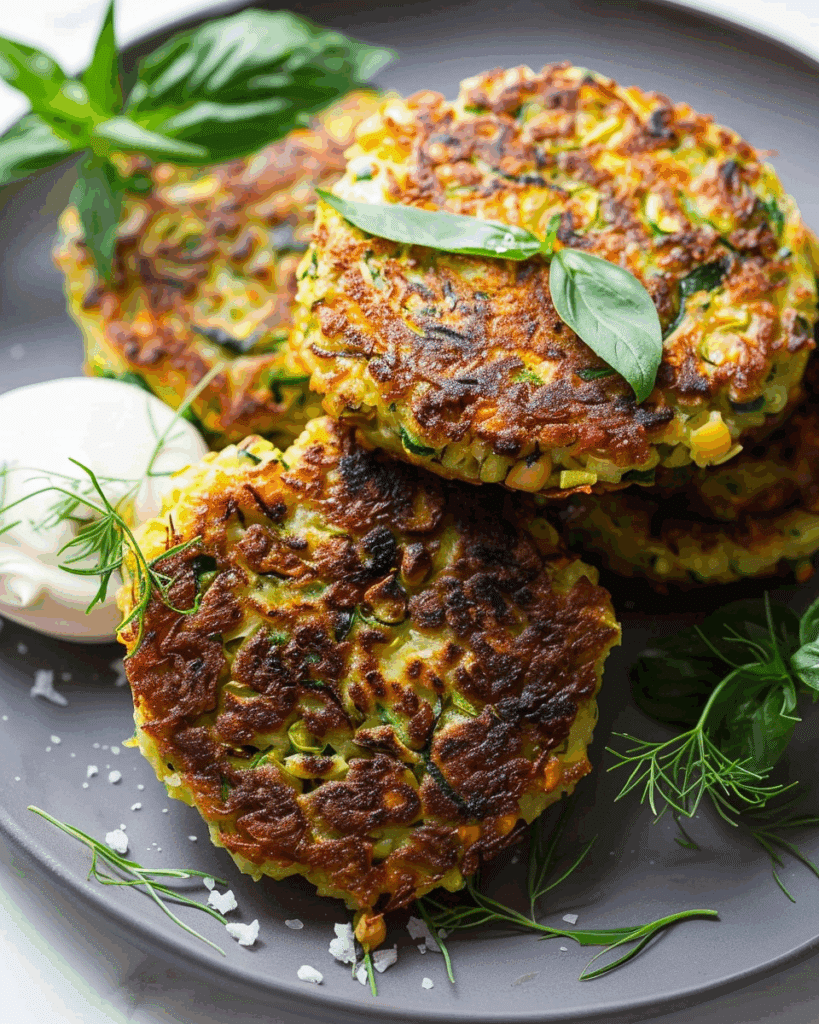 Zucchini Chickpea Fritters