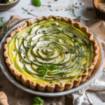 Zucchini Tart with Goat Cheese