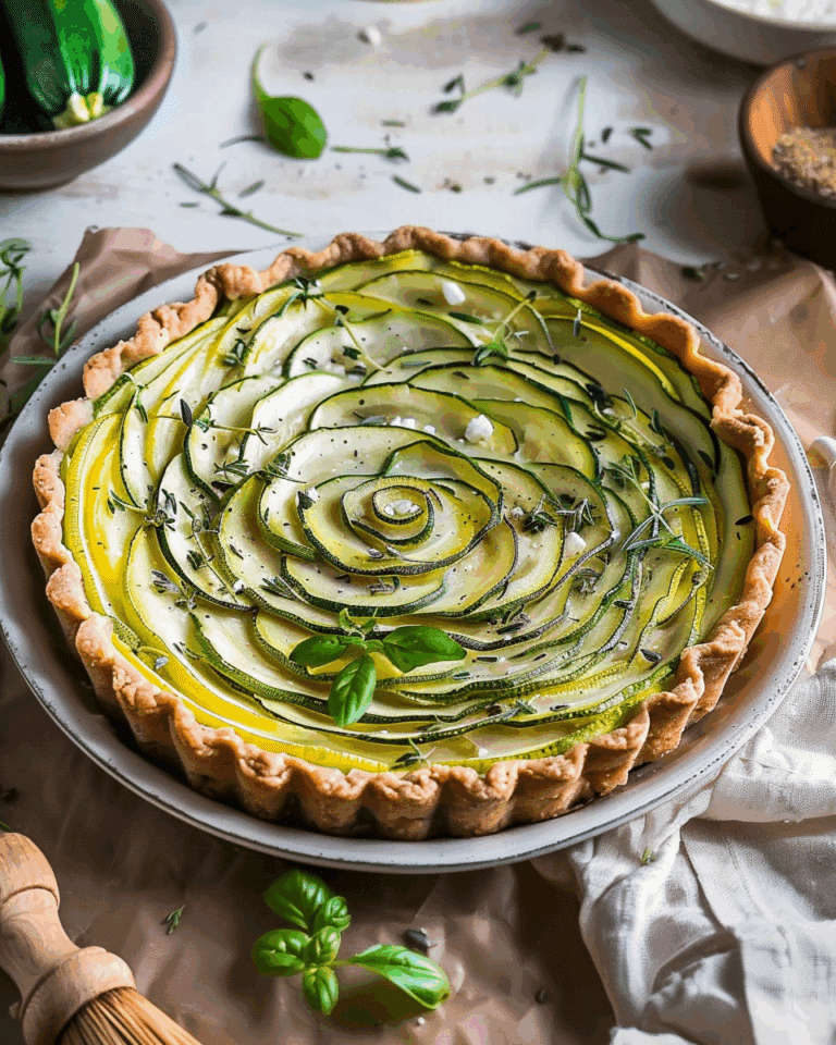 Zucchini Tart with Goat Cheese