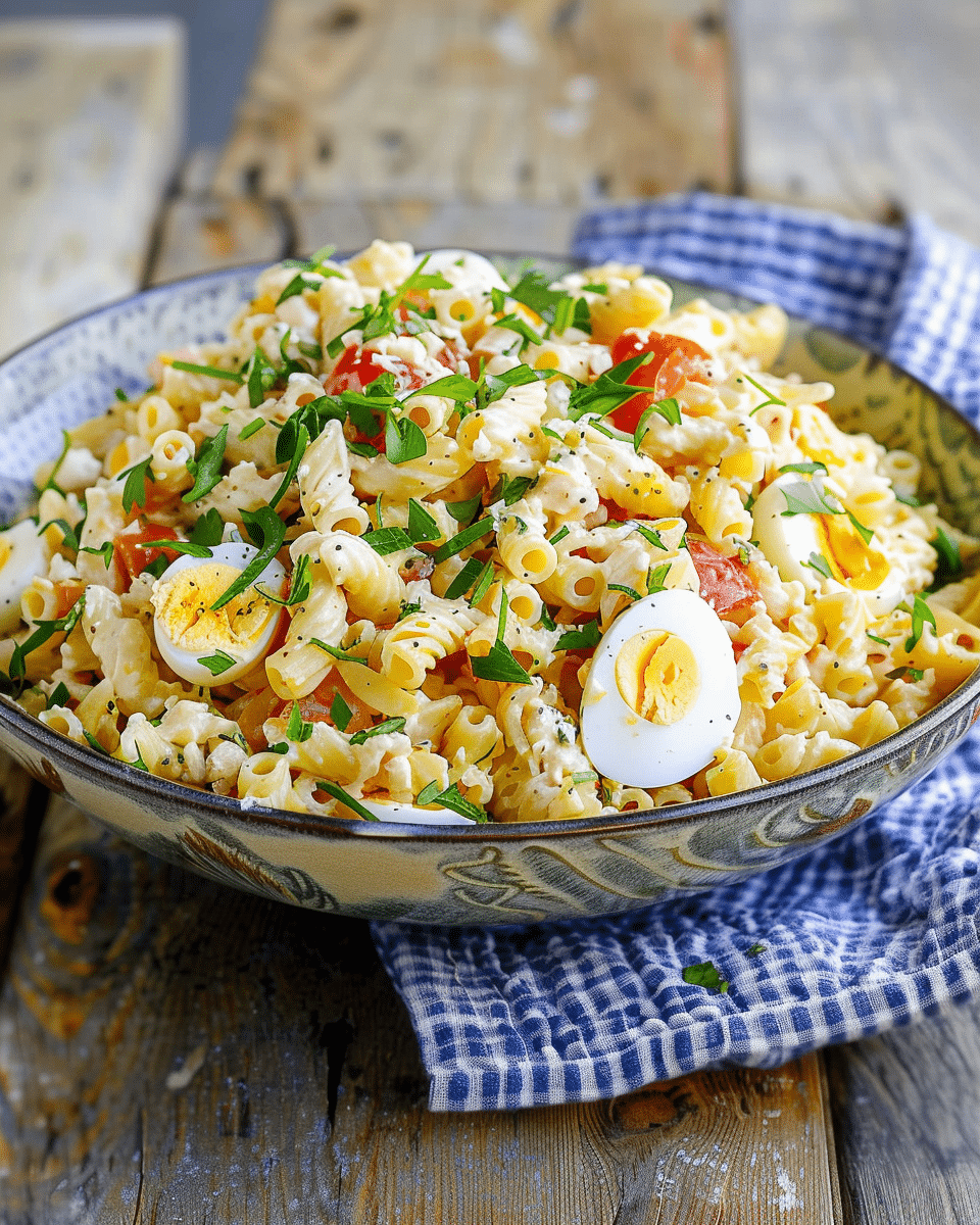 Deviled Egg Pasta Salad