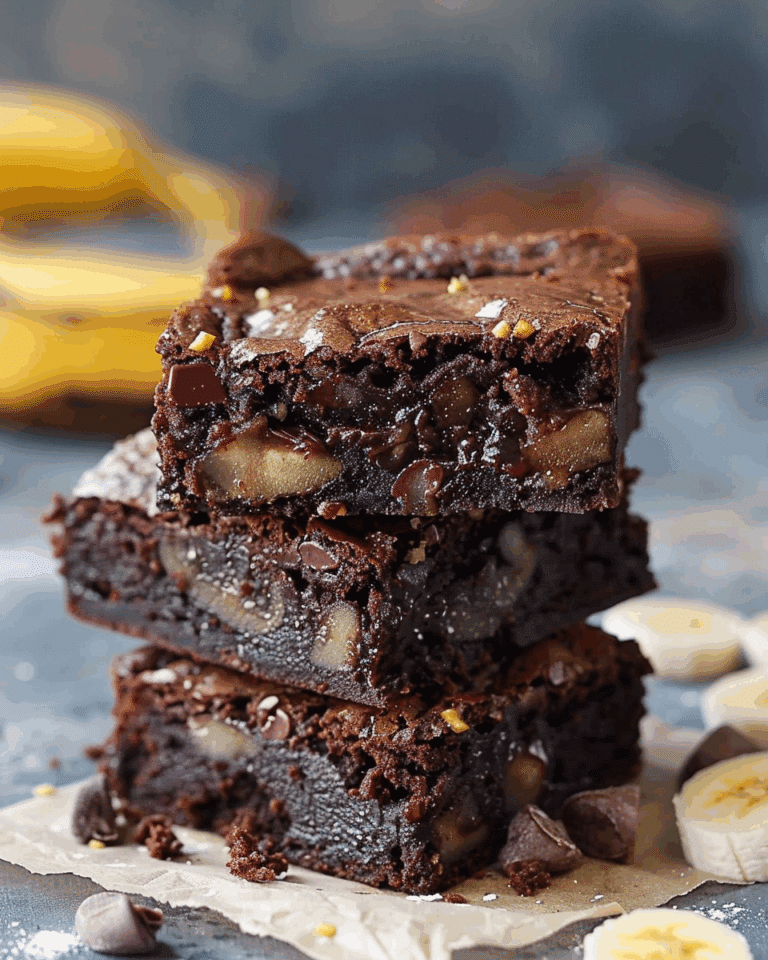 3-Ingredient Brownies with Banana