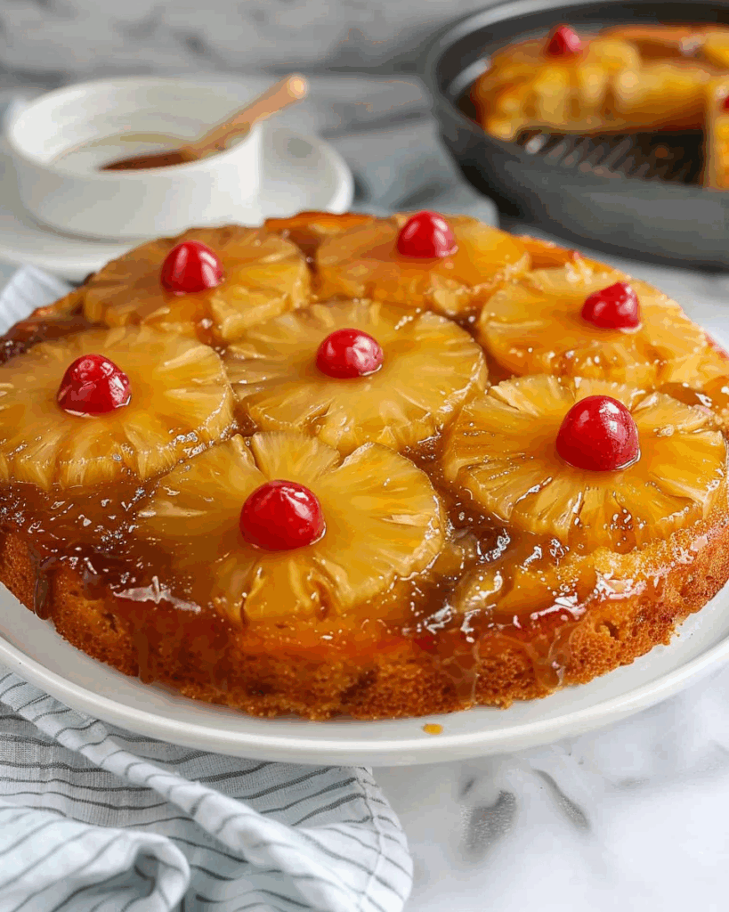 Air Fryer Pineapple Upside Down Cake Recipe